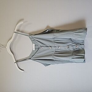 Paper Crane Sage Green Tiered Top Size S